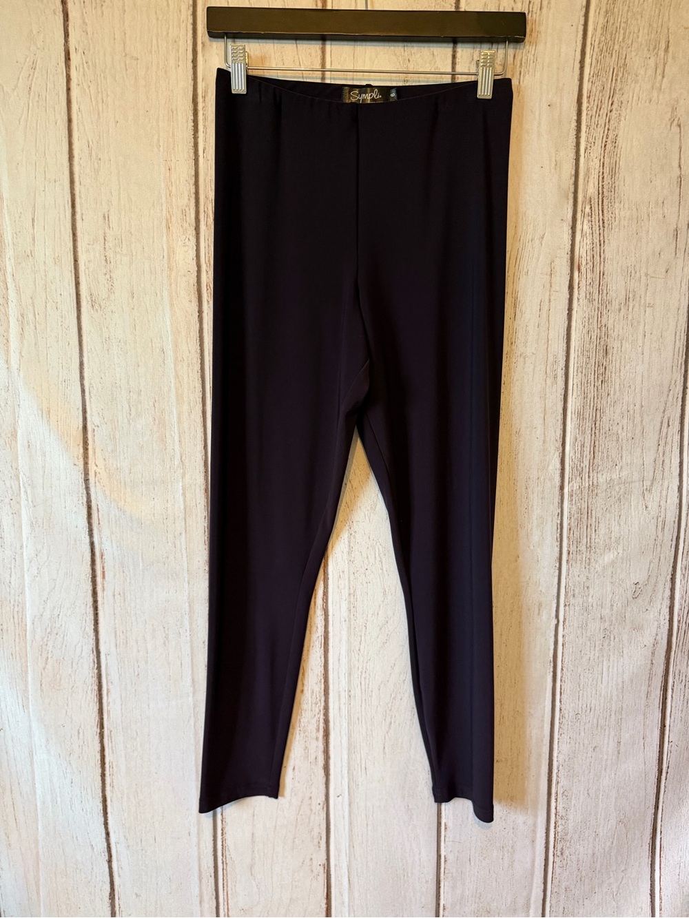 Sympli Nu Yoke Deep Plum Leggings Size 6